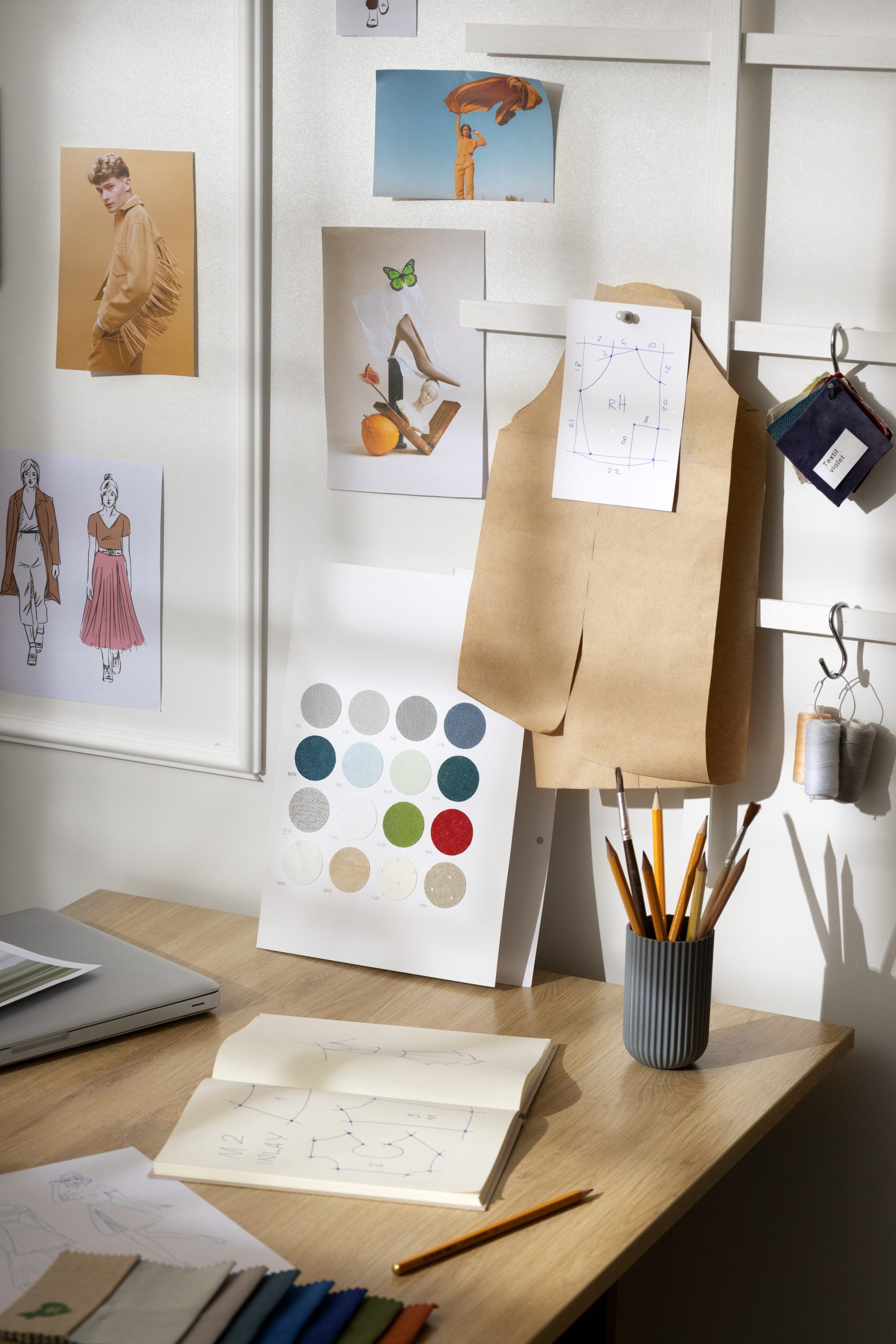 Los soportes del diseño se organizan de diferente manera. 